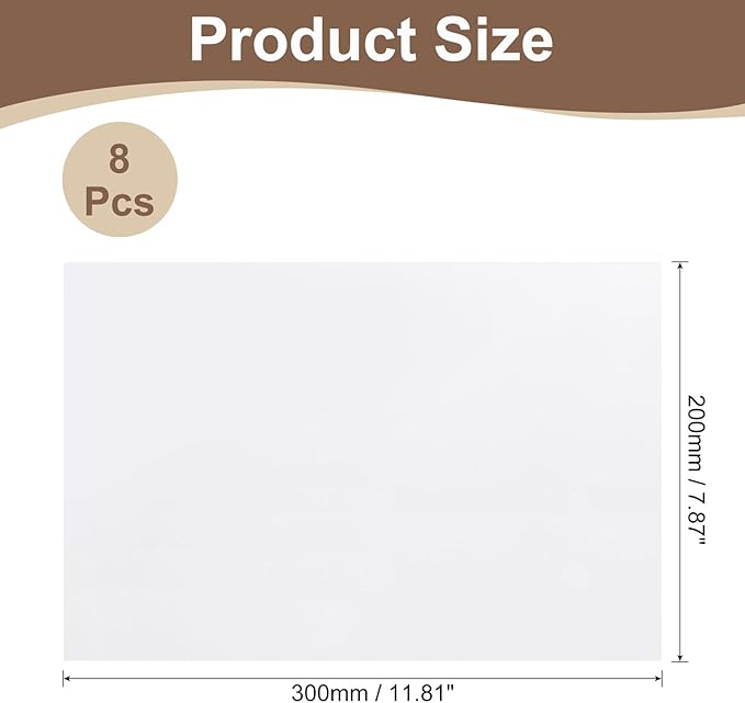 uxcell Anti Scratch Furniture Protector, 8 Sheets 12" x 8" Single-Sided Sticky Couch Protector from Cat Claws, Clear Protectors from Cats Scratching for Sofa Corners, Walls, Doors
