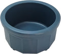 Pet Crock Bowl – Thick Durable Plastic Non-Tip Food & Water Dish for Dogs, Cats & Small Animals - 3.5 Inch Diameter - Indoor/Outdoor – Chew Resistant, Easy Clean (Blue, Tiny 4oz)