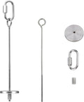 2pcs Hanging Bird Treat Skewer Parrot Fruit Feeder, 8.9 Inch Stainless Steel Bird Food Holder Parrot Fruit Food Skewer with Washer Nut Parakeet Treat Holder Feeder for Parrot Budgie Conure, LXLVOUEG