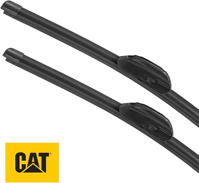 CAT Clarity Wiper Blades (2-Pack), Premium Performance Direct OEM Replacement, Universal Fit Front Windshield Wiper Blades, Durable Streak-Free Spotless Silent Easy Installation - 24" + 21"