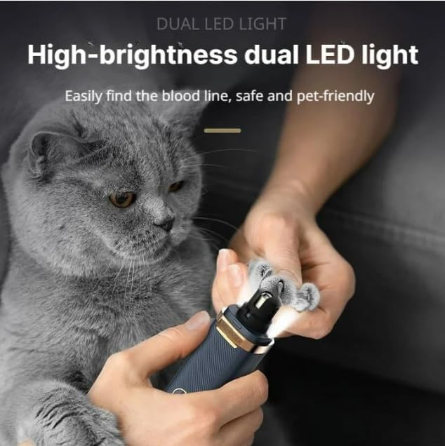 Dog Nail Grinder,2 Or 3-Speed Electric Low Noise Pet Nail Trimmer(3-speeds 2)