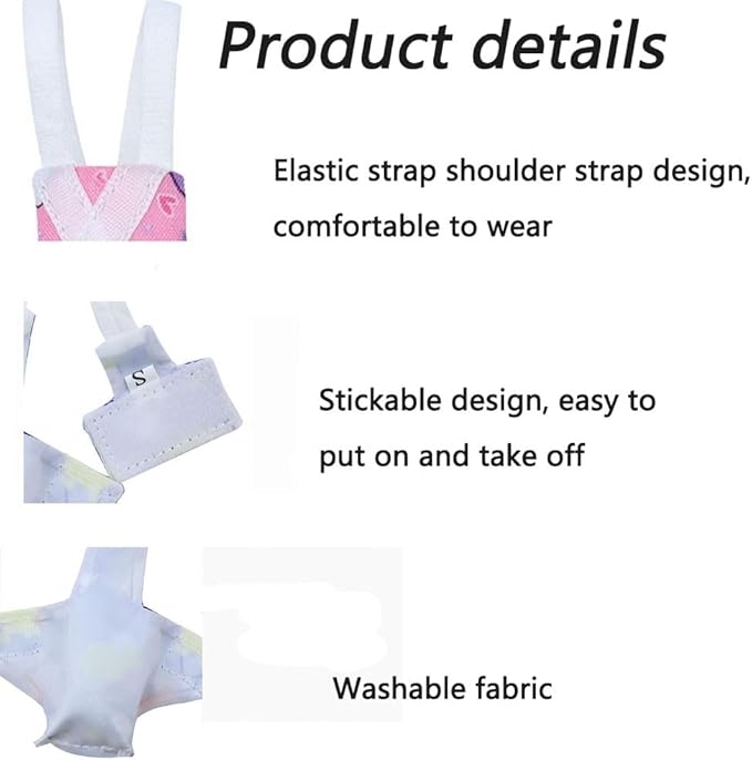 4pcs Bird Diaper Parrot Flight Suit with Waterproof Inner Layer Pigeon Pants Parrot Nappy Reusable Cockatiel Clothes Adjustable for Parakeet Mini Macaw Budgie Canary - color2 S