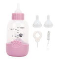 Portable Silicone Pet Nursing Bottle - 3pcs Nipples, Ideal for Newborn Kittens, Puppies, Hamsters, Rabbits (Pink)
