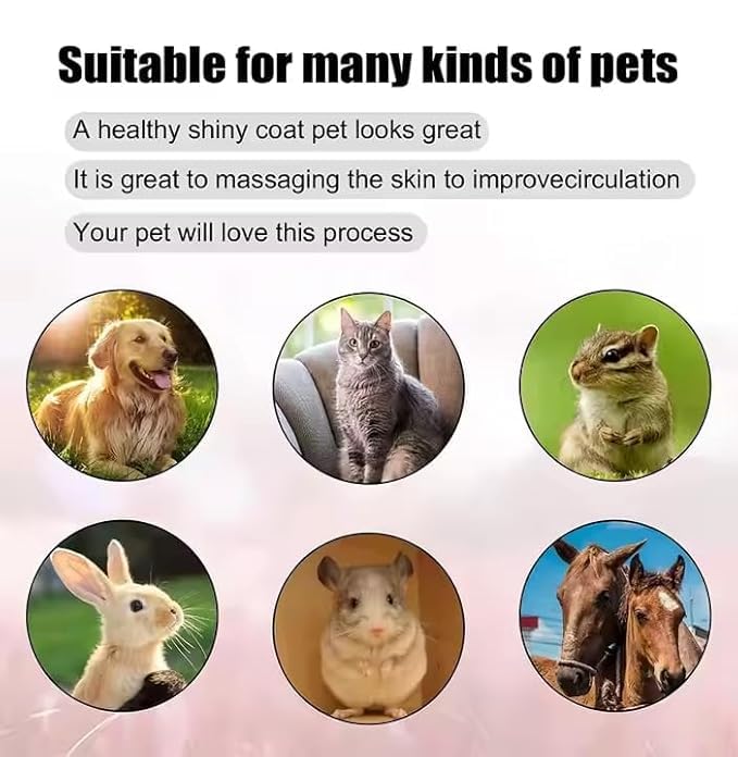 Self Cleaning Slicker Brush, Dog Cat Bunny Pet Grooming Shedding Brush, Easy to Remove Loose Undercoat, Pet Massaging Tool Suitable for Pets with Long or Short Hair (Green)