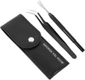 Premium Tick Removal Tool - Stainless Steel Tick & Flea Remover for Pets Dogs Cats Humans -Safe Tick Control Puller &Precision Fine Point Tweezers to Completed Remove Ticks, 1 Set