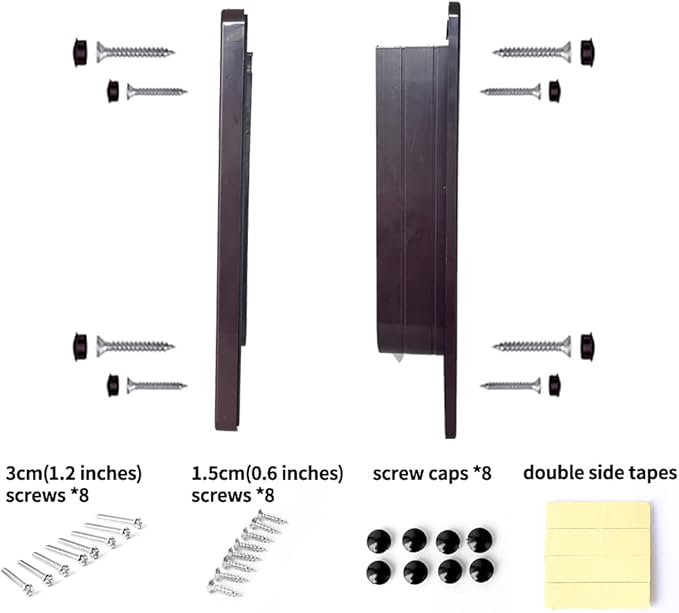 Cat Doors(Outer Size 11.6" x 10"), 4-Way Locking Cat Door for Interior Exterior Doors, Weatherproof pet Door with Magnet for Cat or Dog < 23.6 inches in Girth(Brown XL)