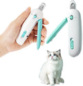 Adjustable Three-Size Cutting Holes | Hidden Nail File Cat Nail Clippers | Adjustable Aperture Pet Nail Clippers | Safe Toe Nail Trimmer for Cats & Small Dogs