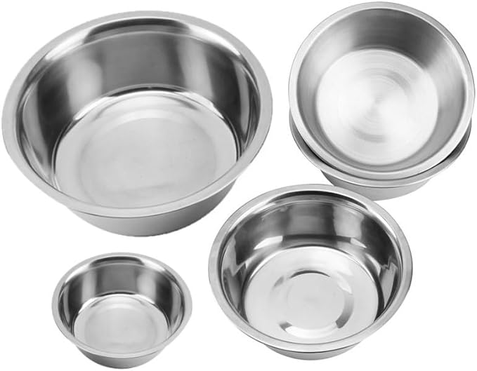 2 Pack Stainless Steel Dog Bowls 3.8 Cup (.9 L) – Metal Pet Bowls for Food & Water, Durable Rust Resistant Feeding Dishes for Small Medium Large Dogs, Easy Clean Heavy Duty Puppy & Cat Bowls
