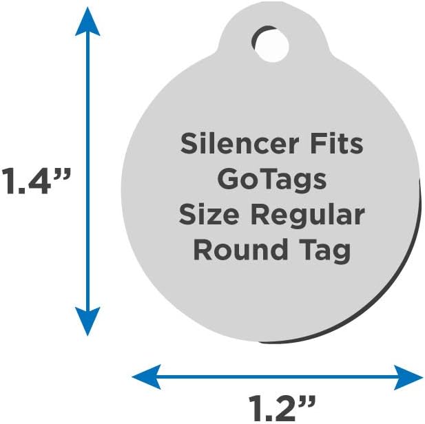 GoTags Dog Tag Silencers, Glow in The Dark Silencer to Quiet Noisy Pet Tags