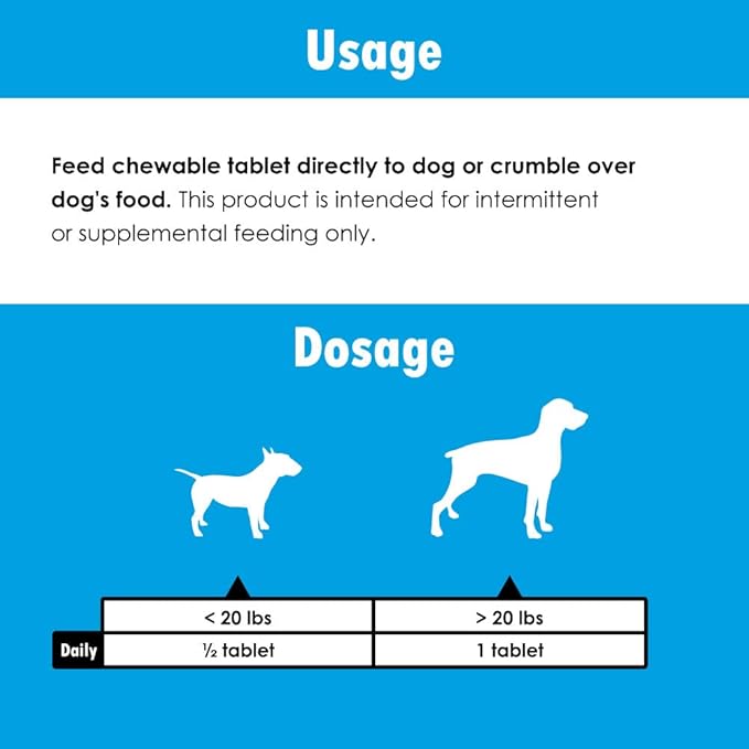 Vita-Tabs - Essential Vitamins, Minerals, Nutrients - Health Supplement for Dogs - Support Immune System, Bones - Liver Flavored - 250 Chewable Tablets