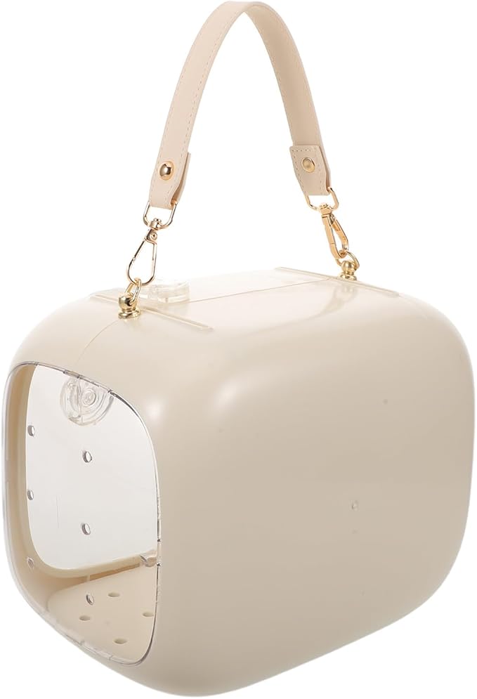 TEHAUX Portable Small Bird Carrier Cage with Breathable Mesh, Lightweight Parrot Travel Bag for Outdoor Use, Suitable for Canaries, Lovebirds, and Small Birds