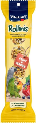 Vitakraft 27549 Rollinis Bird Treat for Parrots - Fruit & Veggies - 1.3 oz