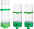 Bird Water & Food Dispenser Set, Automatic Feeder - 2x 90ml Water, 1x 150ml Food Feeder, BPA Free, for Parrots, Lovebirds, Cockatiel
