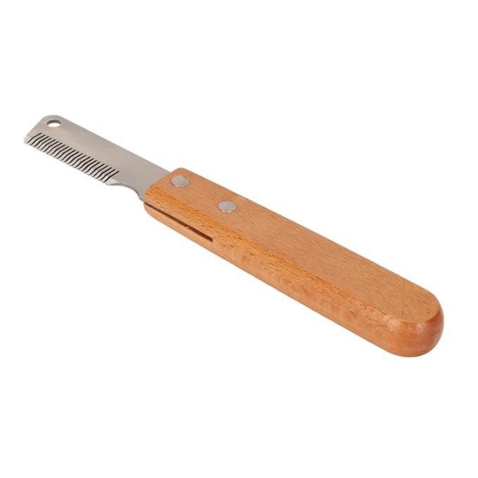 Multifunction Shedding and Stripping Tool for Dogs and Cats - Professional Hand Stripping Knife for Grooming Coarse Fur