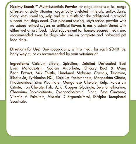 Healthy Breeds Pekingese Multi-Essentials Powder for Dogs - an Ideal Supplement of Vitamins, Minerals & Antioxidants for Your Dog - 8 oz