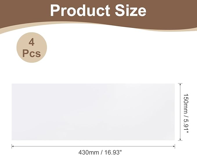 uxcell Anti Scratch Furniture Protector, 4 Sheets 17" x 6" Single-Sided Sticky Couch Protector from Cat Claws, Clear Protectors from Cats Scratching for Sofa Corners, Walls, Doors