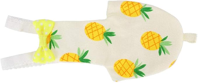HEEPDD Pet Bird Cute Diaper, Bird Diaper for Parrots, Pigeons, and Other Birds - Convenient for Indoor and Outdoor Use Pet Cute, Soft Cotton Reusable Nan Supplies (M Fruit)