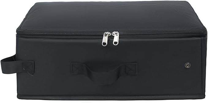 Foldable Cat Container Travel with Handle Multifunctional Oxford Cloth Pet Litters Box for Outdoor, Black
