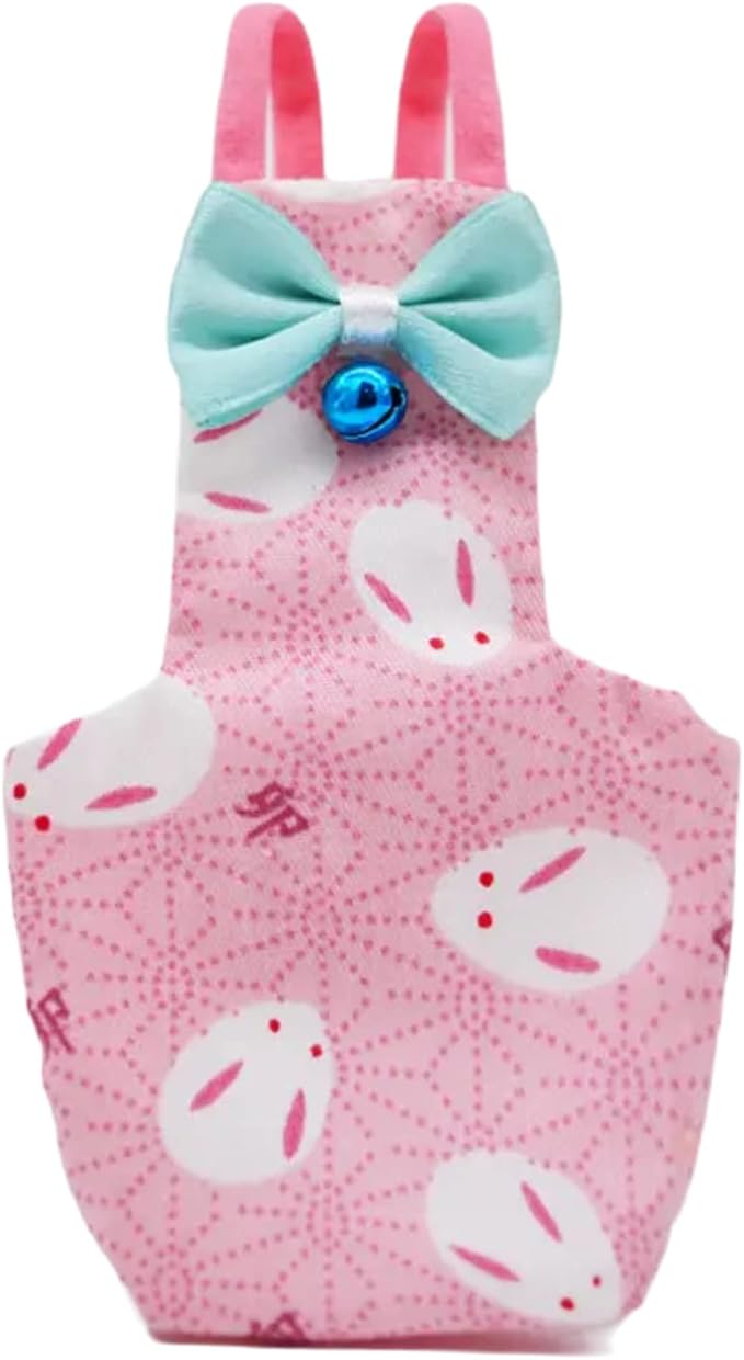 Bird Flight Suits Diapers for Monk Parakeets, Conures, Lovebirds, Cockatiels Flight Suits, Parrot Clothes, Bird Training Nappy Suit Liners Clothes (Small,Pink)