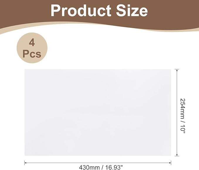 uxcell Anti Scratch Furniture Protector, 4 Sheets 17" x 10" Single-Sided Sticky Couch Protector from Cat Claws, Clear Protectors from Cats Scratching for Sofa Corners, Walls, Doors