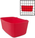 26 Pack Rabbit Feeder Waterer Chicken 21 oz Food Water Cage Cups Puppy Cat Hanging Feeding Dish Coop Bowl Watering Container Treats Drinker for Pigeon Bird Bath Basin Hamster Bed