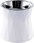 Elevated Cat Bowls for Food and Water, Raised Cat Food Bowls Beneficial for Digestion, Resonable Height, Whisker-Relief, Easy to Clean, 13oz(White)