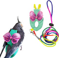 Escape-Proof Parrot Harness & Leash Set with Diaper - Adjustable Flight Suit with Bow & Safety Cord for Conures, African Grey, Parakeets, Doves (Pink-M)