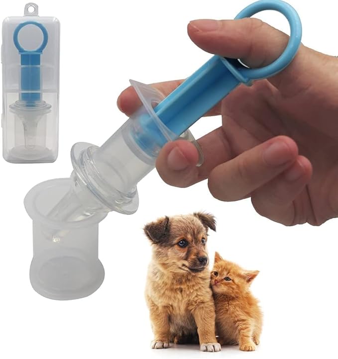 2Pcs Blue Pet Medicine Feeder Liquid Oral Syringe Milk Nursing Bottles Syringe Soft Tip Plastic Pet Medical Feeding Tool for Dog Puppy Cat, Kitten Nursing Supplies