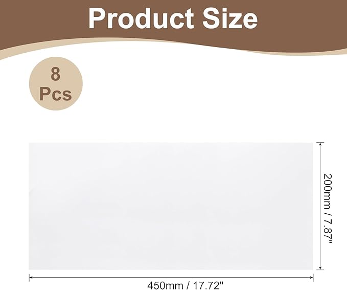 uxcell Anti Scratch Furniture Protector, 8 Sheets 18" x 8" Single-Sided Sticky Couch Protector from Cat Claws, Clear Protectors from Cats Scratching for Sofa Corners, Walls, Doors