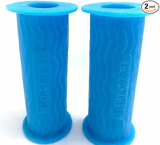 (2 Pack) Replacement Hose Connectors for Rinseroo TUB Faucet & Sprayer, Slip-On Hose Attachment for Cleaning Tubs & Bathing Pets. Faucet Adapter Fits Spouts Up to 3" Wide (Rinseroo Sold Separately)…