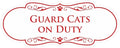 Designer Paws, Guard Cats on Duty (White/Red) - Small
