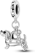 925 Sterling Silver Charm For Bracelets Animals Pets Insects Butterflie Cat Dog Charms Bead For Women Jewelry Gifts