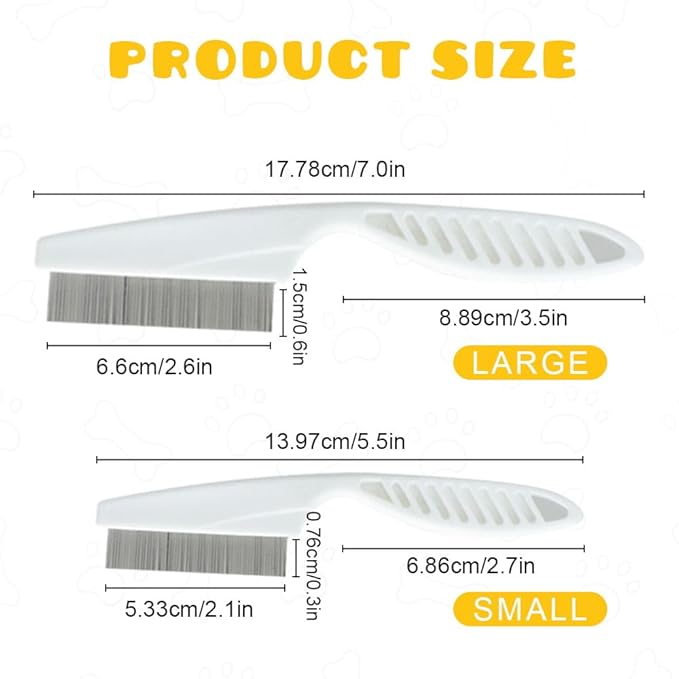 Multifunctional Pet Comb,2 Pack Pet Hair Comb Tear Stain Removal,Eye Comb for Dogs and Cats,2 in 1 Massage Dual-Sided Comb for Knots Crust Floating Hair Tangle Fleas (Green)