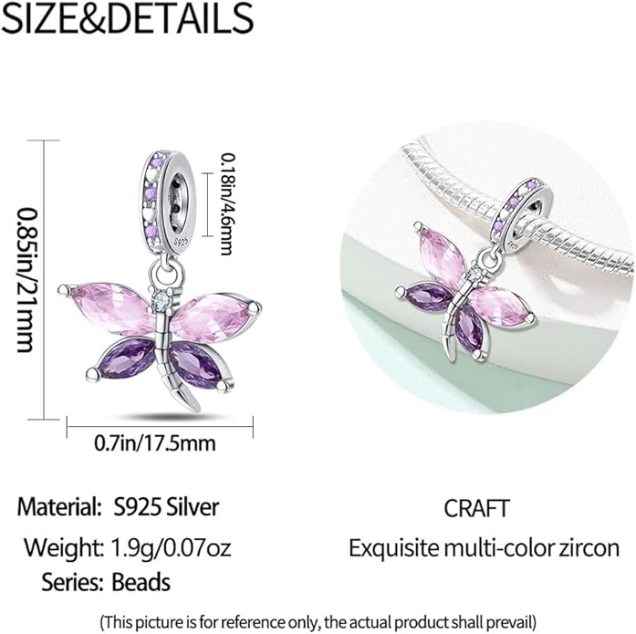 925 Sterling Silver Charm For Bracelets Animals Pets Insects Butterflie Cat Dog Charms Bead For Women Jewelry Gifts