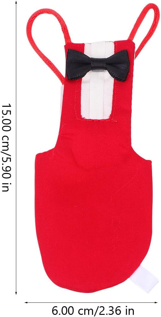 Milisten Parrot Diaper Clothing Breathable Bird Diaper Crimson Size M Flight Suit Pet Bird Supplies Creative Urine Protector for Small to Medium Parrots