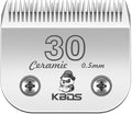 KBDS 30 Detachable Ceramic Pet Clipper Blades,Compatible with Most Andis,Oster,Wahl A5 Clippers,Made of Ceramic Blade Cutter and Carbon Steel Blade,1/50'' 0.5mm Cut Length, #30 Blade