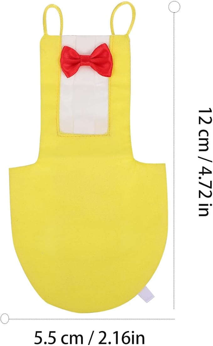 Amosfun Parrot Bird Diaper Breathable Cotton Flying Suit Yellow S Pet Bird Incontinence Protector Flight Clothing