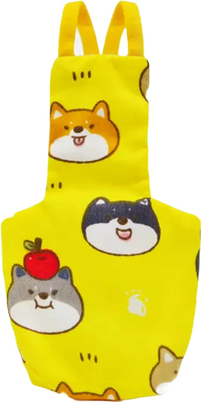 Bird Flight Suits Diapers for Monk Parakeets, Conures, Lovebirds, Cockatiels Flight Suits, Parrot Clothes, Bird Training Nappy Suit Liners Clothes (X-Small,Yellow-B)