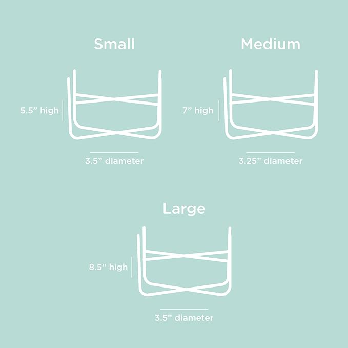 Waggo Simple Solid Dog Bowl and Dog Bowl Stand - Single Iron Stand with Single Ceramic Feeder or Water Bowl (Small, Matte Buttercream)