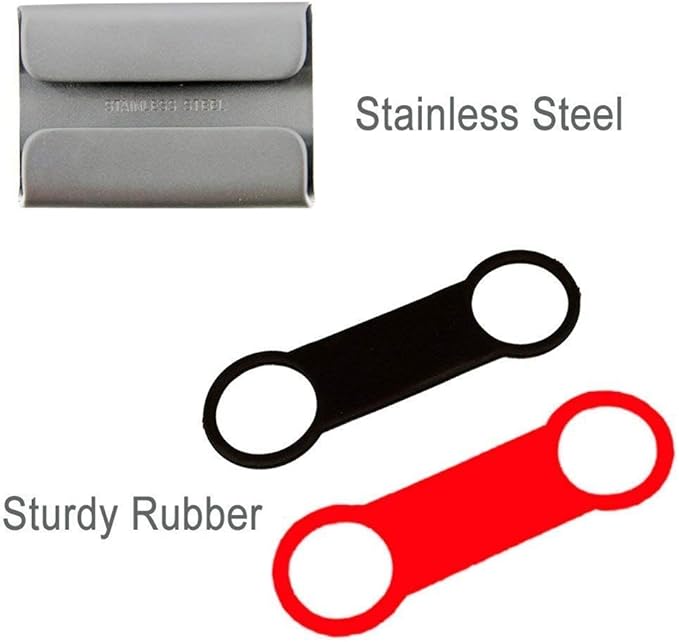 Silent Slide On Puppy Dog Cat ID Tags,Elastic Silicone Band and Stainless Steel Name Plate, Personalized Laser Engraved On Collar,Universal Design for Most Style Pet Collars