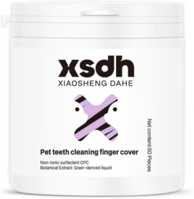 Dog Dental Wipes for Dogs & Cats – Dog Teeth Cleaning Wipes, Finger Toothbrush for Dogs, Removes Plaque & Tartar, Dog Breath Freshener, Dental Care Wipes, Pet Dental Care