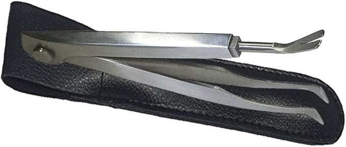eTradewinds Tick Remover Tool | Tick-Off Pro | Hygienic All Stainless Steel Tick Removal Tool with Leather Case (2-Pack)
