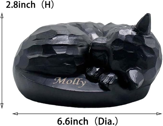 Personalized Pet Urns for Cat Ashes, Resin Pet Cat Memorial Cremation Urns, Cat Memorial Gift, Engraved with Name