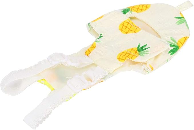 HEEPDD Pet Bird Cute Diaper, Bird Diaper for Parrots, Pigeons, and Other Birds - Convenient for Indoor and Outdoor Use Pet Cute, Soft Cotton Reusable Nan Supplies (M Fruit)
