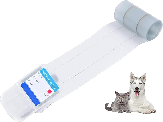PAPARELA Scat Narrow Electric Pet Training Mat - 46"x3" Indoor Shock Pad for Windowsills & Tight Spaces, Keeps Dogs & Cats Away with 3 Training Modes, Battery Operated