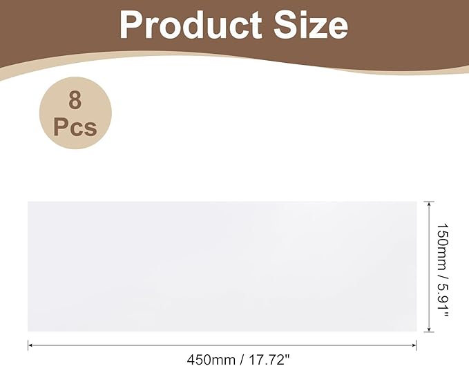uxcell Anti Scratch Furniture Protector, 8 Sheets 18" x 6" Single-Sided Sticky Couch Protector from Cat Claws, Clear Protectors from Cats Scratching for Sofa Corners, Walls, Doors