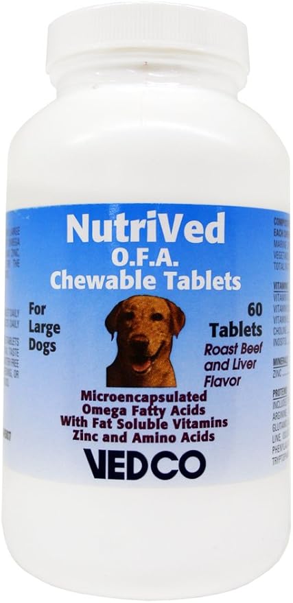 Vedco 60 Count Nutrived O.F.A. Chewable Tablets for Large Dogs