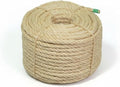 Premium Brazilian Sisal Rope, Natural Fiber 100% Sisal, Ultra Durable, Chemical-Free, Ideal for DIY, Cats, Scratching Post Replacement, Home Decor, Garden, Crafting (1/5” 100 ft / 5mm 30m)