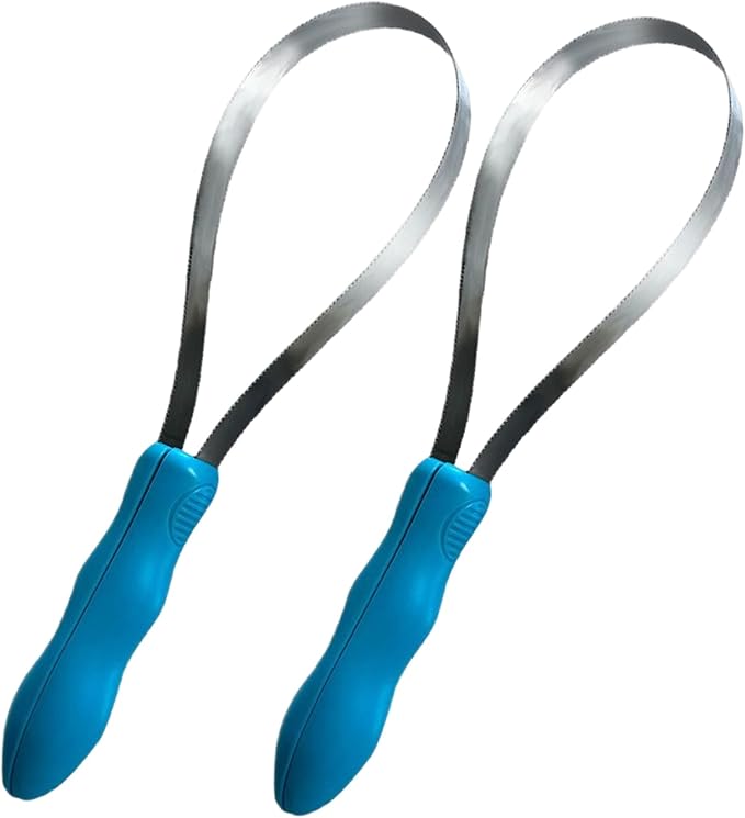 Shedding Blade for Dogs, Dual-Sided Stainless Steel Horse Deshedding Tool with ABS Grip, 2Pcs Shedding Blade for Cat Dog Horse Cattles Sheep PET_Supplies..