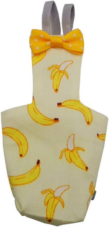 Parrot Diaper with Bowtie Cute Colorful Fruit Floral Cockatiel Pigeons Small Large Pet Birds Flight Suit Clothes Bird Toys Parrot Toys for Large Birds Parrot Cage Bird Cage Accessories Parrot